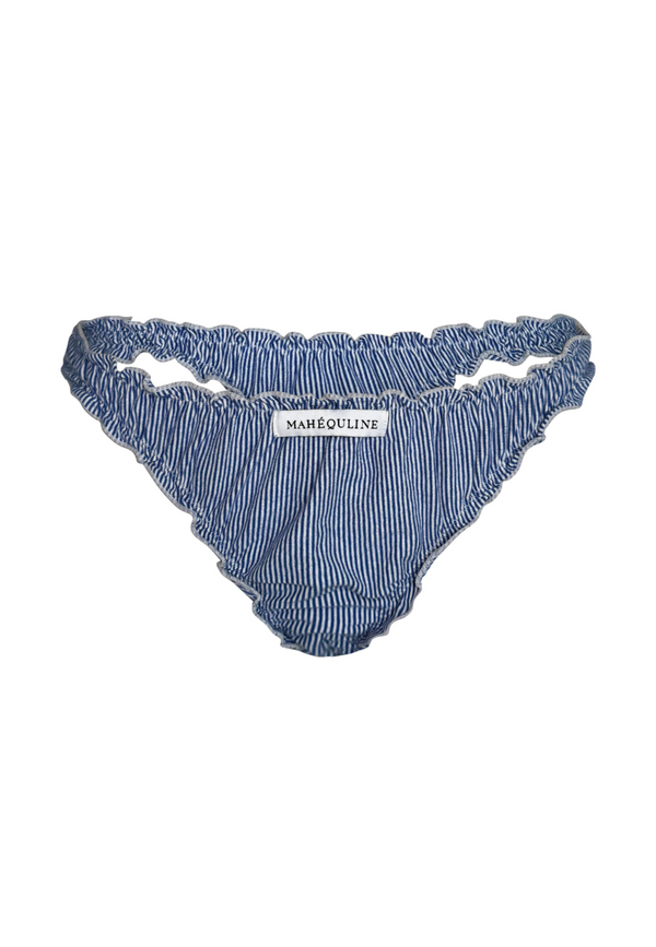 Orion Ruffled Cotton Thong - Hover