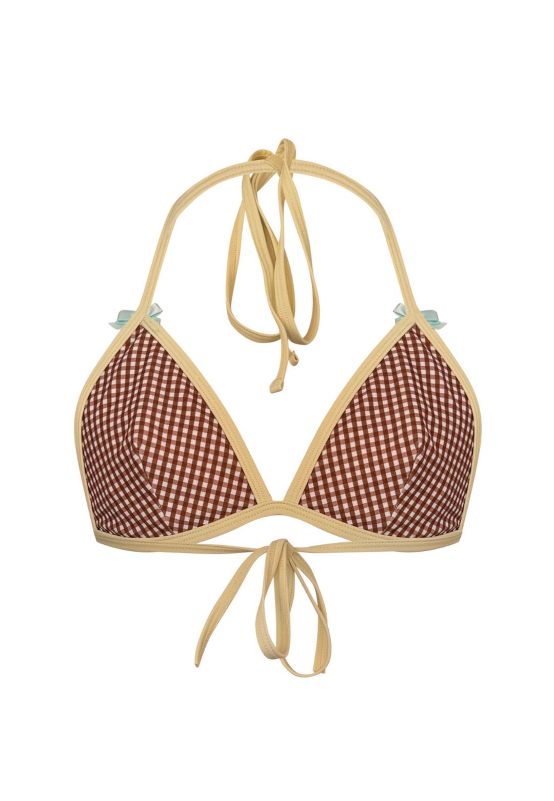Cioccolato Blu Triangle Bikini Top