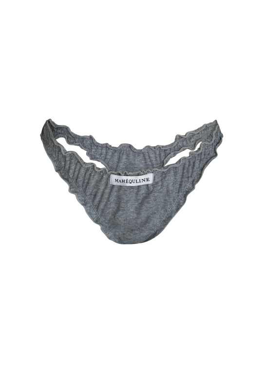 Gemini Ruffled Cotton Thong