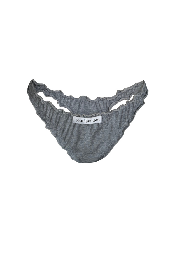 Gemini Ruffled Cotton Thong - Hover