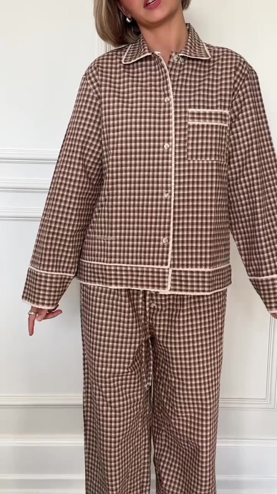 Chemise de Pyjama à Manches Longues Garrison