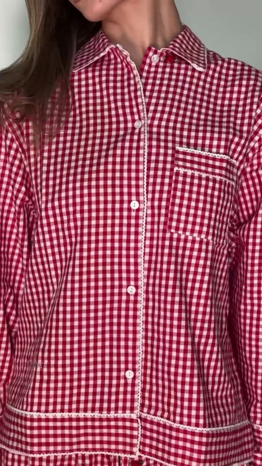 Chemise Pyjama Tavola à Manches Longues